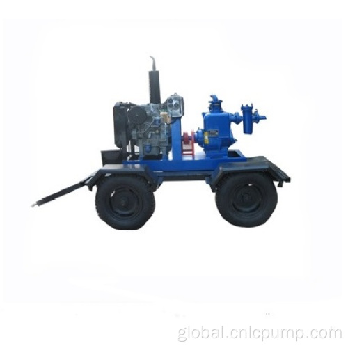 Diesel Engine Water Pump Trailer Self Priming Non-clogging Small Sewage Pump Factory